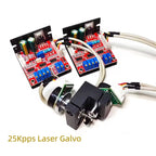 Laser Galvo Scanner 15/20/25/30/40Kpps X-Y Galvanometer Scanning for RGB Stage Light / Engraving / 3D Printing