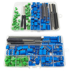 1Box KF128 KF301 PCB Screw Terminal Block Connector Kit 2.54mm 5mm Pitch 2Pin 3Pin 4Pin with Pin Header Screwdriver