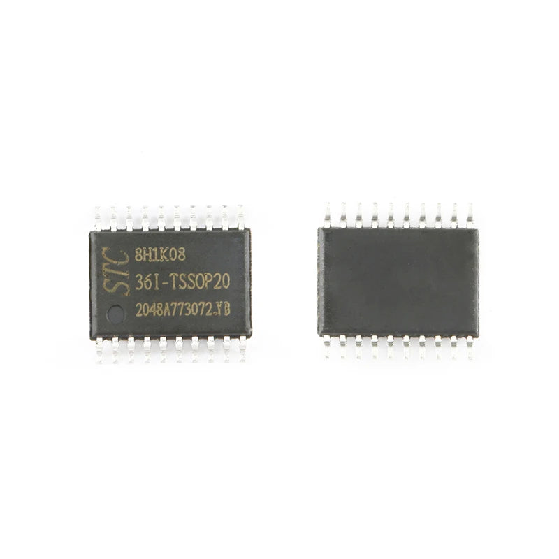 10Pcs/1pc STC8H1K08 8KB STC 8H1K08 STC8H1K08-36I-TSSOP20 Single-Chip 1T 8051 Enhanced Microcontroller MCU Controller ISP