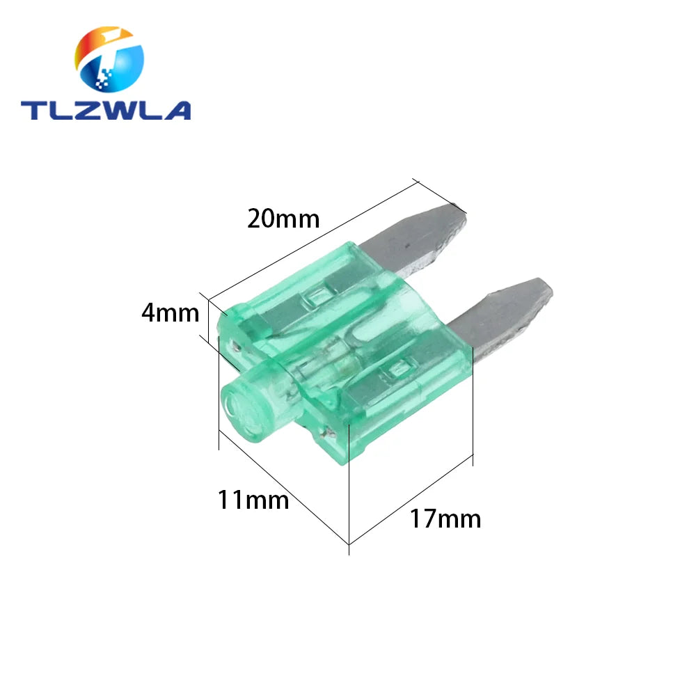 10PCS Small With Light With Fusing Indication Automobile Plug-in Fuse Small Sharp Foot Fuse For Automobile 5A ~ 40A