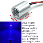 RGB Laser Diode Module Dot Spots Lights Red 100nW Green 50mW Blue 100nW For DPSS Projector Sight Positioning Security Lights