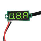 DC4-28V 0.28-inch Mini Two-Line Digital Thermometer Tester LED Display DS18B20 Waterproof Metal Probe -50 ℃~125 ℃