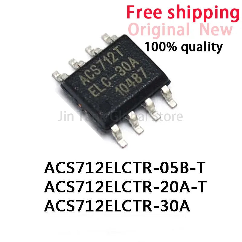 10PCS ACS712ELCTR-05B-T/ACS712ELCTR-20A-T/ACS712ELCTR-30A SOP-8 Chip IC Brand New Original