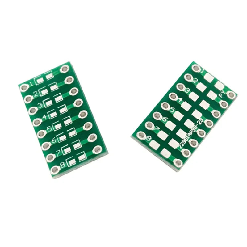 10Pcs SMT DIP Adapter Converter 0805 0603 0402 Capacitor Resistor LED Pinboard FR4 PCB Board 2.54mm Pitch SMD SMT Turn To DIP