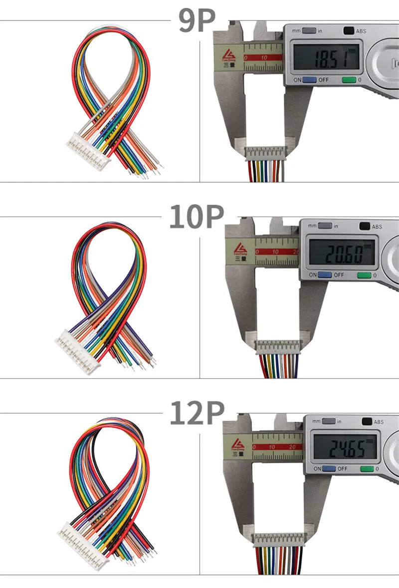10PCS 1.0 1.25 1.5 2.0 2.54 SH/JST/ZH/PH/XH 1.0MM 1.25MM 1.5MM 2.0MM  2.54MM 2PIN/3/4/5/6/7/10P Female Plug Connector With Wire