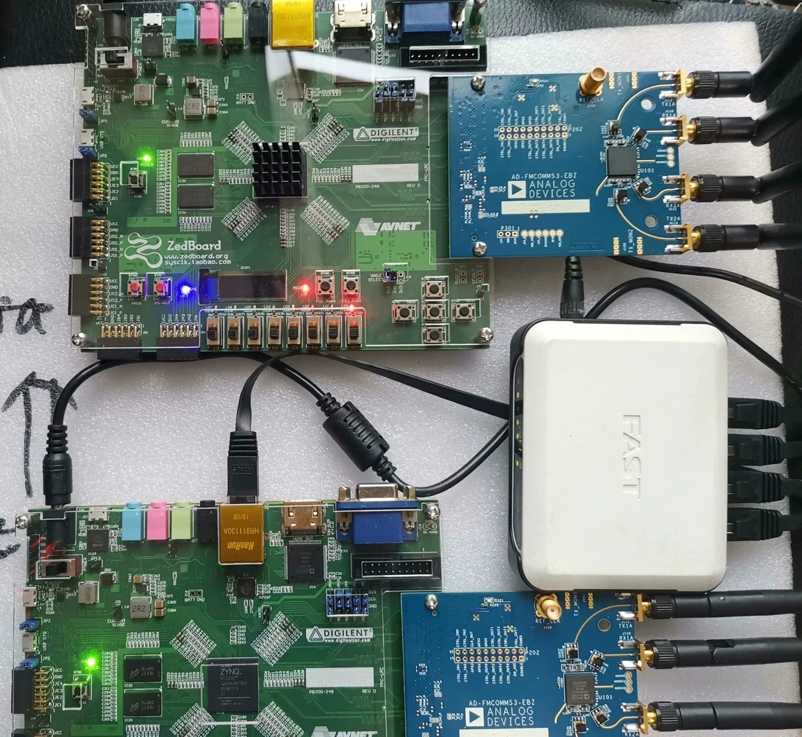 RF daughter board module AD-FMCOMMS3-EBZ AD9361 official software radio sdr