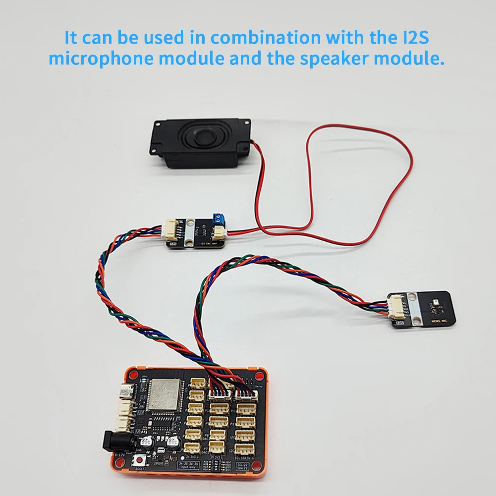 I2S ESP32 Speaker Kit Built-in Audio Amplifier, Plug & Play for ESP32 Raspberry Pi, Compatible with MAX98357A MAX98357 NS4168