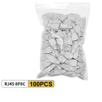 50/100Pcs RJ45 Cable Connector Plug Cover Ethernet Network Cable Connector Plugs Strain Relief Boots - Plastic