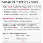 TTGO T-Beam V1.2 ESP32 NEO-M8N Development Board GNSS LoRa SX1262 433Mhz 915Mhz Wireless Modules for WiFi Projects