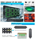 4pcs/lot 10 inch Small Size 7 Segment LED Display For Price/Time/Temperature/Score Sign Outdoor Waterproof Digital module