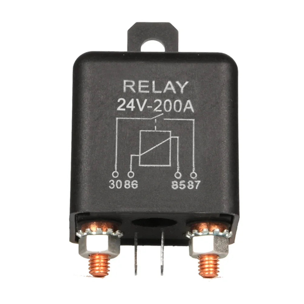 12/24V 100/200A Universal Battery Switch Relay Start 4 Pin Dual Battery Isolator Relay Current Start Relay Normal Open Car Relay