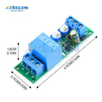 DC 5V 12V 24V Dual Relay Module Adjustable Time 0-100 Second 0-15 Minute 2 Speed Adjustable Trigger Control Relay Module Switch
