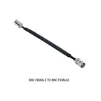 Door/Window Pass Through Flat RF Coaxial Cable BNC Male Female to BNC Q9 Male 50 Ohm RF Coax Pigtail Extension Cord Wire