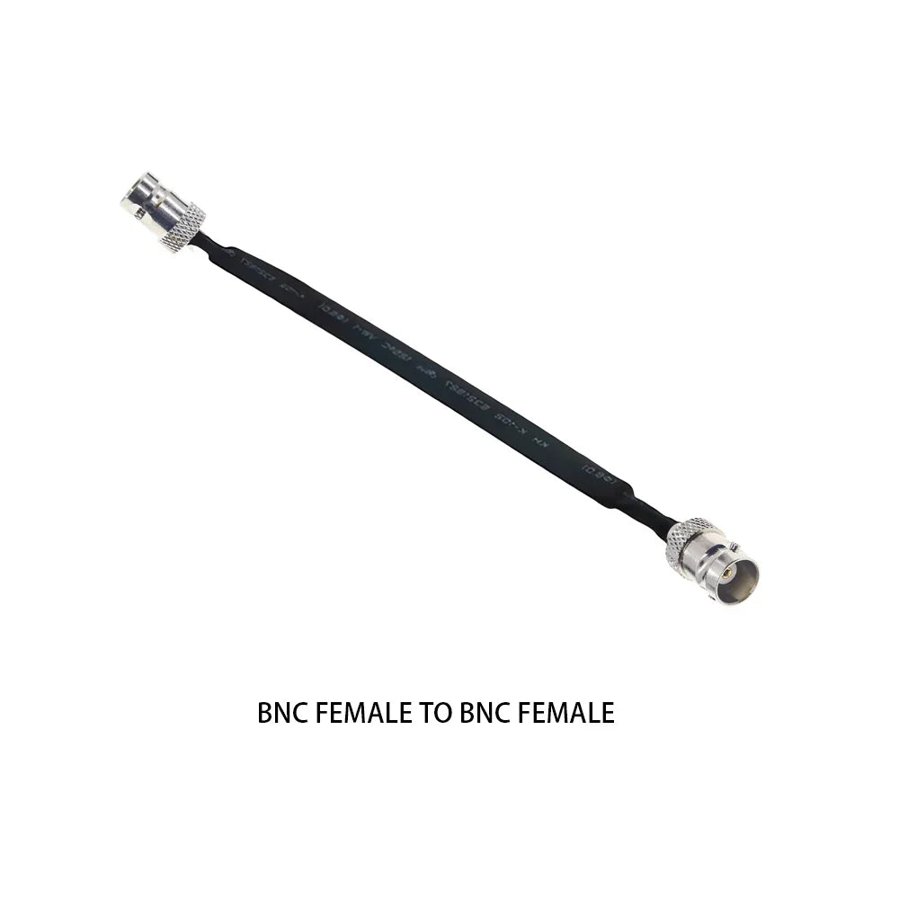 Door/Window Pass Through Flat RF Coaxial Cable BNC Male Female to BNC Q9 Male 50 Ohm RF Coax Pigtail Extension Cord Wire