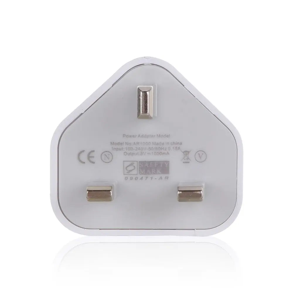 Office 1 Port USB 5V 1A 3 Pin Wall Charger UK Plug USB Charger Power Adapter
