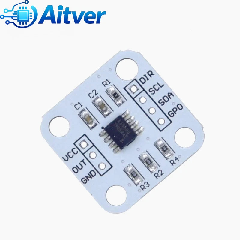 AS5600 Magnetic Encoder 12-bit 3.3V High Precision Angle Measurement Sensor Module for Arduino Magnetic Induction
