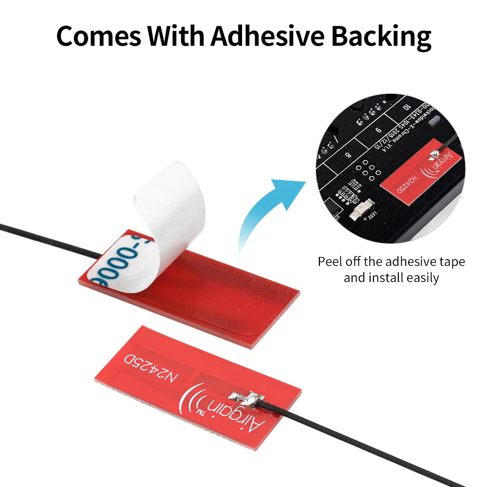 2pcs Wifi Antenna 2.4G 5.8G Dual Band Built-in FPC Soft Board Wifi Bluetooth PCB Patch Gain Antennae 12cm Adapter Cable