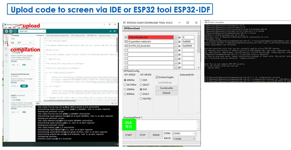 ESP32-S3 7 inch Capacitive Touch Screen Development Board IPS TFT Display Touch Screen Ar-duino LVGL WIFI BLe Uart Smart Module