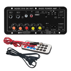 D10 Digital Bluetooth Amplifier Board 110V 220V 12V Subwoofer D 10 Dual Microphone Karaoke Amp Speaker Home Theater DIY BASS AMP