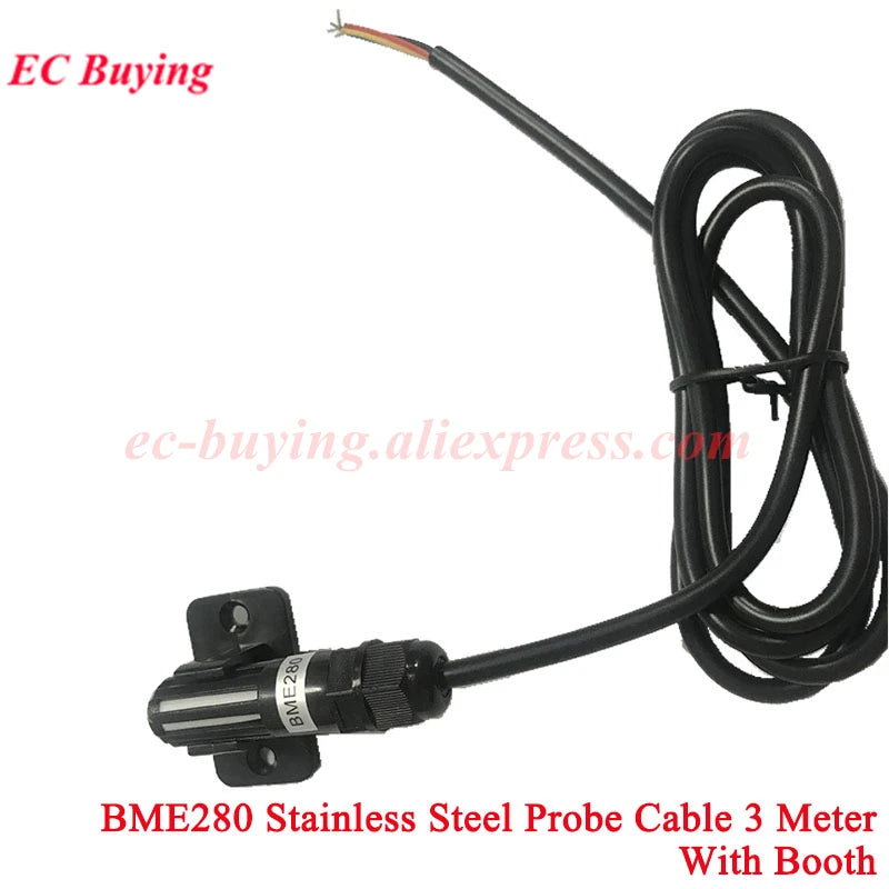 DS18B20 LM35DZ BMP180 BMP280 BME280 BMP180 BME680 BME688 SGP30 SGP40 Waterproof Thread Temperature Probe Sensor Stainless Steel