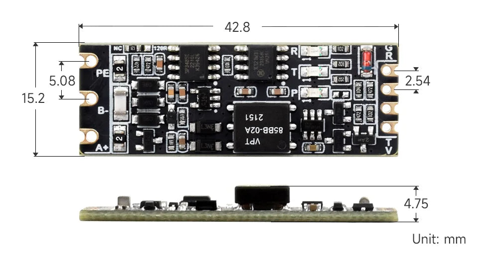 UART TTL To RS485 C Built-In Protection Circuits