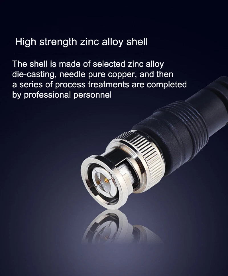 BNC Male to Male Female Adapter Dual Head Cable Video Connector Extension Pigtail Wire For CCTV Camera Accessories 0.5m-3meters