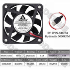 Gdstime 60MM Fan 24V 12V 5V Fan 60MMx15MM Brushless DC Exhaust Axial Cooling Fan 6cm 6015 Cooler for PC Equipment CPU Cooling