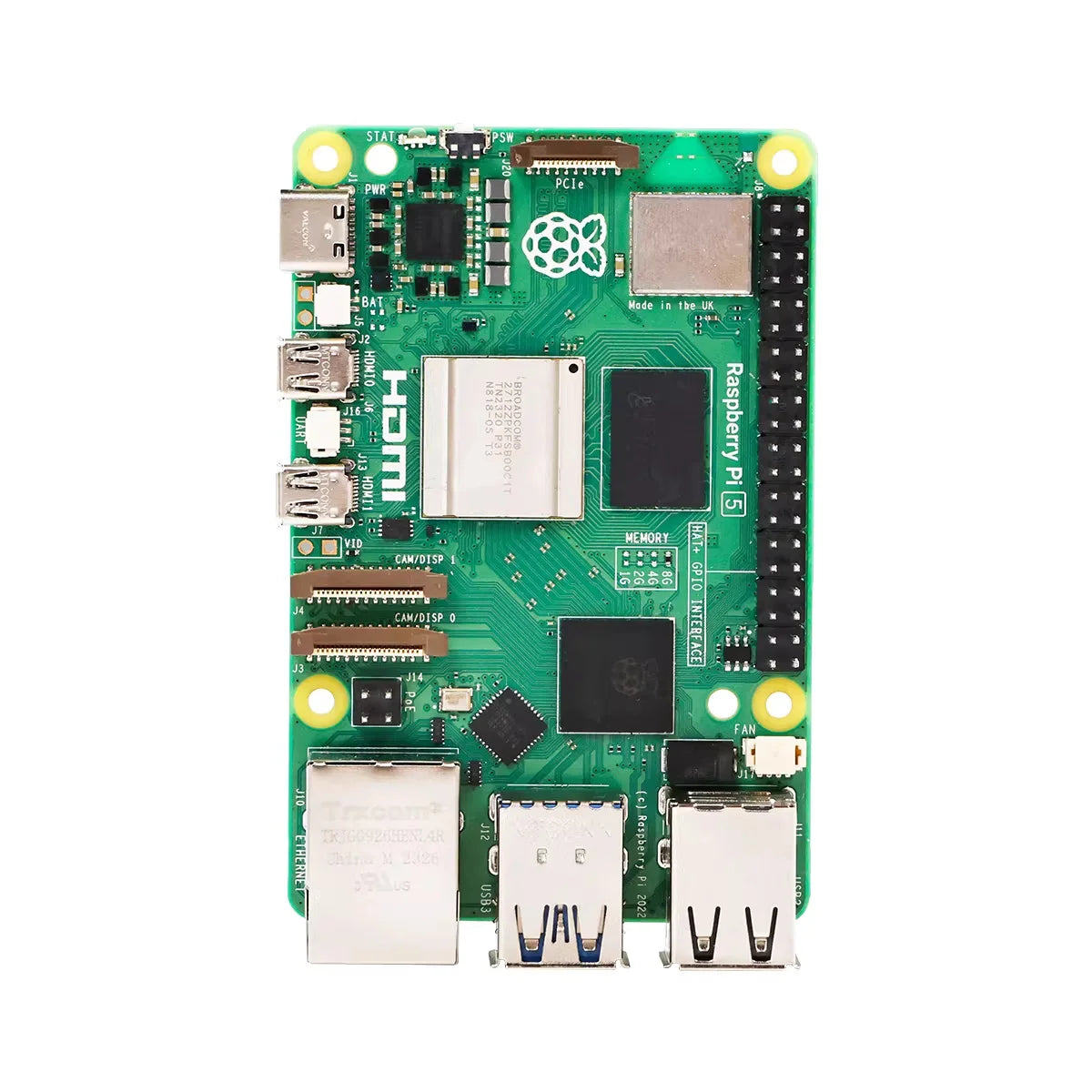 Raspberry Pi 5 2GB 4GB 8GB RAM Development Board Cortex-A76 WiFi Bluetooth PCIe USB3.0 4K Linux Mini Computer