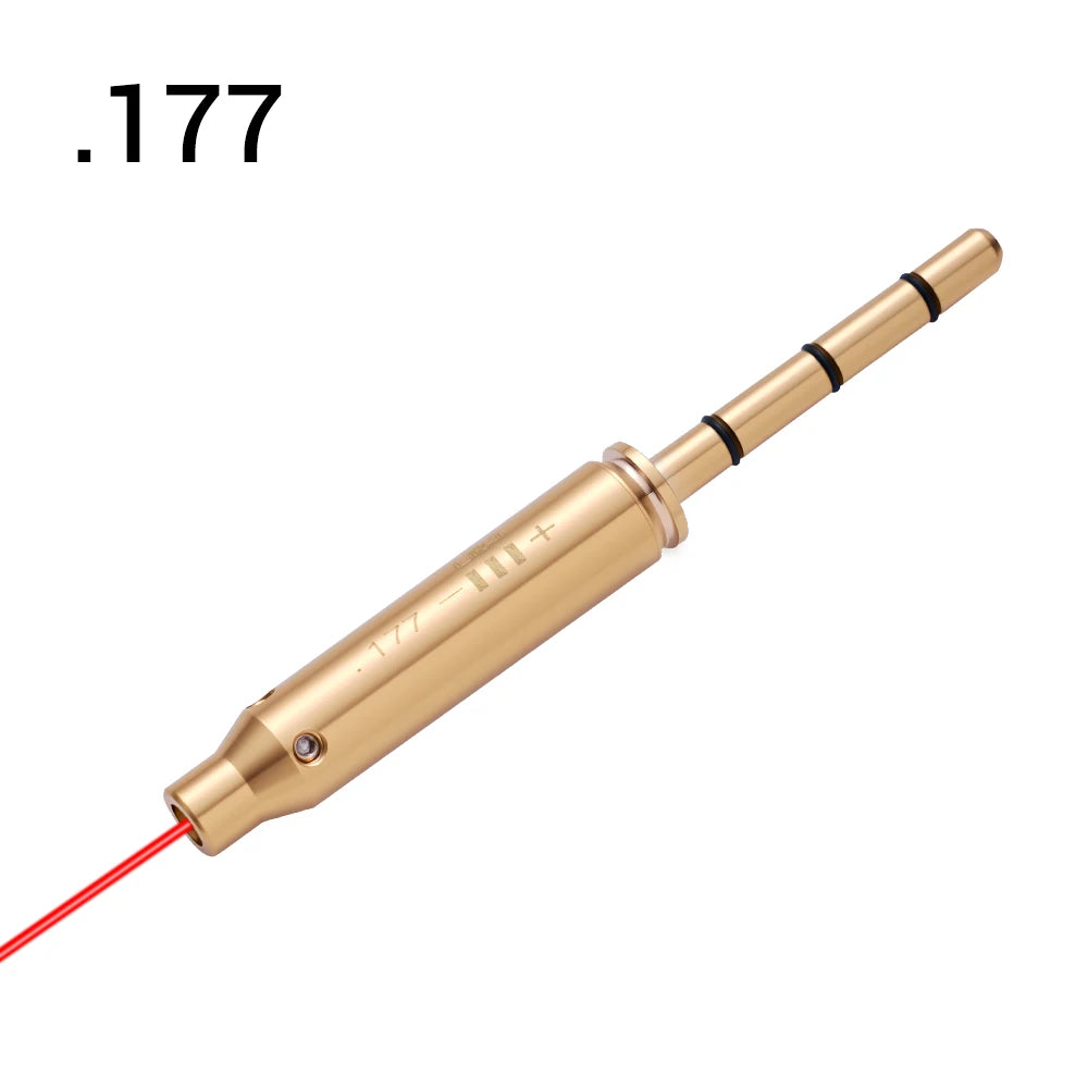 Laser Bore Sighter .22LR .177 .223Rem 9mm/.38spl 300WIN .30-06 8X57JS Barrel for Pistol Rifle Airsoft Cartridge Collimator