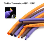NEW-Color 2:1 Heat Shrink Tube 1 2 3 4 6 8 10 12 14 16 18 20 30 40 50mm DIY Wire Cable Repair Connector Wrap Insulated Sleeving