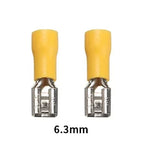 100/50/10Pcs 2.8mm 4.8mm 6.3mm Insulated Seal Spade Wire Connector Female Crimping Terminals Electrical Crimp Terminal Splices