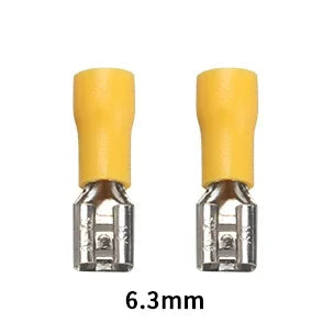 100/50/10Pcs 2.8mm 4.8mm 6.3mm Insulated Seal Spade Wire Connector Female Crimping Terminals Electrical Crimp Terminal Splices