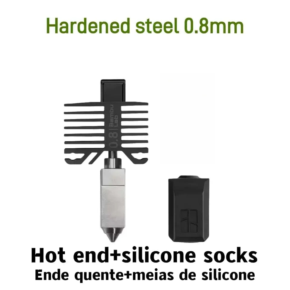 Original Hotend For Bambu Lab X1 X1C P1P P1S Hard Steel Nozzles Bamboo Bambulabs Combo Thermistor For bambu lab cooling fan