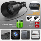 UniqueFire 1801 T38 T50 T67mm IR940nm 850nm LED Infrared Flashlight illuminator USB Rechargeable IR Hunting Torch Night Vision