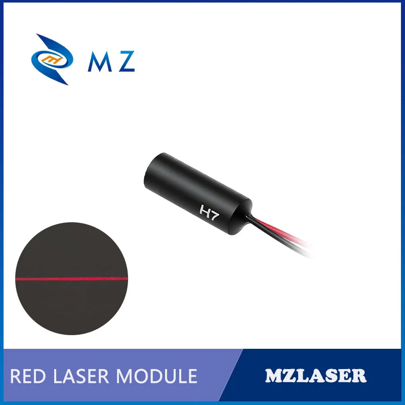 Compact Red Line Laser Diode Module 635nm D7mm 0.5mW 1mW 5mW 10mW 3V High-Accuracy Industrial Grade for Woodworking Machinery