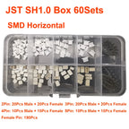 JST Box SH1.0/MX1.25/PH2.0/XH2.54/VH3.96/SM2.54/SYP Pitch Connector Terminal Kit SMD/Straight/Right Angle Type DIY
