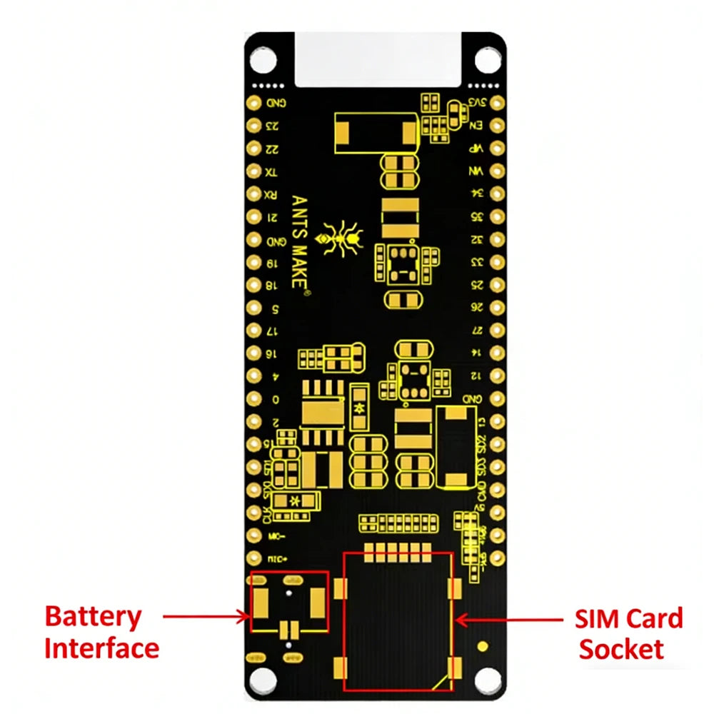 TTGO T-Call V1.4 ESP32 WiFi Bluetooth SIM800L Module Development Board with SIM Card Slot GSM GPRS Antenna IoT Wireless