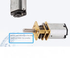 1pcs N20 Metal Gearbox Gear Motor DC3V 6V 12V 5rpm-1000rpm Slow Speed High Torque Electric Motor DIY Robot Car Eleltric Lock