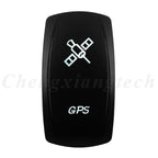 Marine 12V 24V White Led On Off Rocker Switch 5Pin SPST Momentary Switch DPDT ON OFF ON 3-Way for Car Boat Carling 4X4 Narva