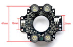 4IR LEDs Array Infrared 90 Degrees Bulbs 850nm IR Board Illuminator For CCTV Camera