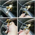 75Psi Auto Tire Tyre Rapid Deflator Pressure Gauge Meter Tool Metal Manometer Barometers Tester Meter for Truck Motorbike