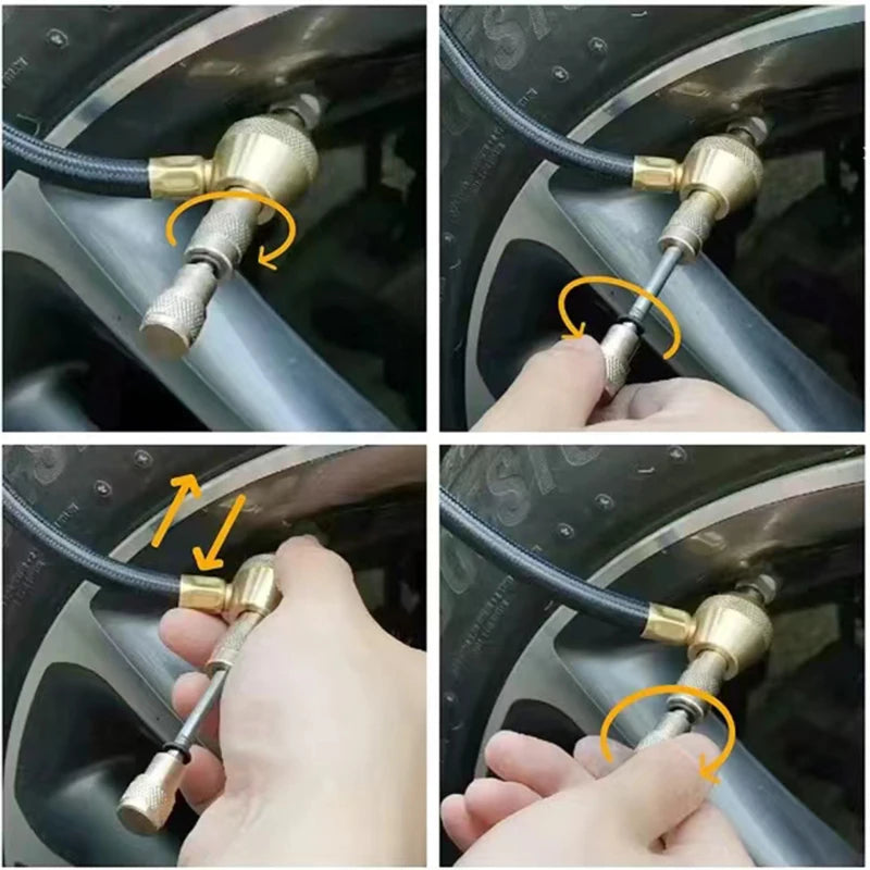 75Psi Auto Tire Tyre Rapid Deflator Pressure Gauge Meter Tool Metal Manometer Barometers Tester Meter for Truck Motorbike