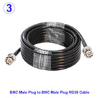1Pcs RG58 BNC Male/Female to BNC Male/Female Connector 50 Ohm RG-58 RF Coax Coaxial Cable Wire Pigtail Jumper Extension Cord