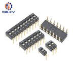 DIP Switch Toggle Switches 2.54mm 1P/2P/3P/4P/5P/6P/8P/10P black 2.54MM SMD Switch Gold Plated Pin