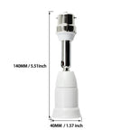1pc E27 to E27, B22 to E27 Extender Screw E26 Bulb Holder Adapter Rotatable Bendable CFL LED Light Socket Converter