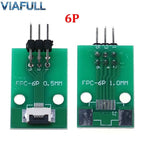 0.5mm FPC/FFC Breakout Board with Right Angle Male Pins, Pre-Soldered 2.54mm DIP Adapter for Flat Ribbon Cable, 4-80P