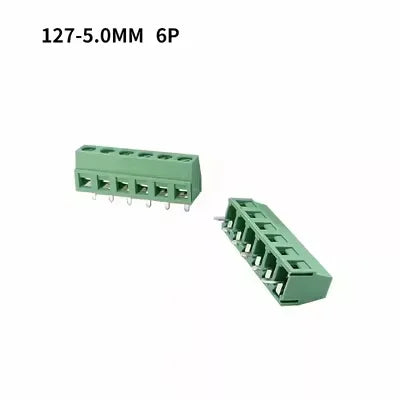 10Pcs KF127 5.0mm Pitch PCB Wire Terminals Block KF127 2Pin 3Pin Spliceable Straight Pin Screw Terminal 26-14AWG Cable Connector