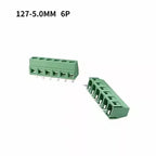 10Pcs KF127 5.0mm Pitch PCB Wire Terminals Block KF127 2Pin 3Pin Spliceable Straight Pin Screw Terminal 26-14AWG Cable Connector