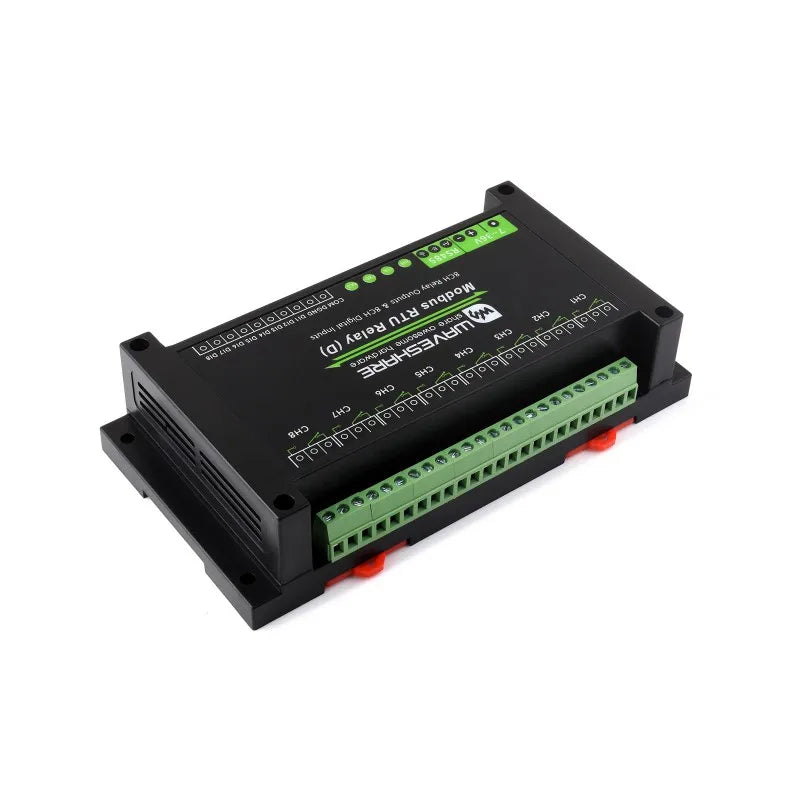 Waveshare Modbus RTU Relay (D),With Digital Input and RS485 Interface, Multi Isolation Protection Circuits, 7~36V Power Supply