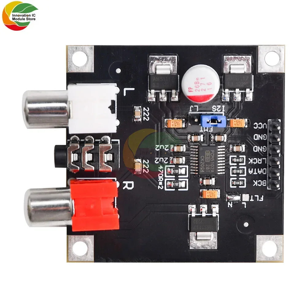 PCM5102 PCM5102A DAC Decoder Board I2S Input 32Bit 384K for Red Core Player Supports I2S Format/Left Justified